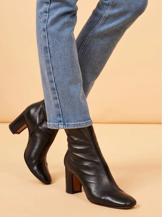 Rouje Shoes - Rouje Paris Celeste Boots in Noir/Black Size 39/US 8